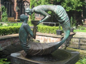 Chester Cathedral: Jesus and the Samaritan woman