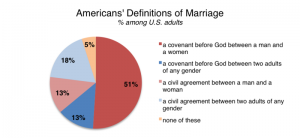 Definitions of Marriage pie chart
