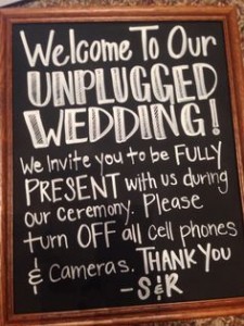 unplugged wedding